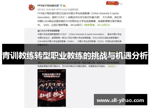 青训教练转型职业教练的挑战与机遇分析