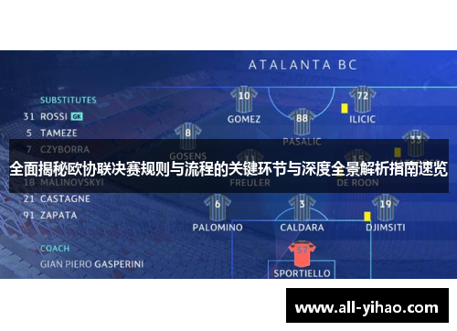 全面揭秘欧协联决赛规则与流程的关键环节与深度全景解析指南速览